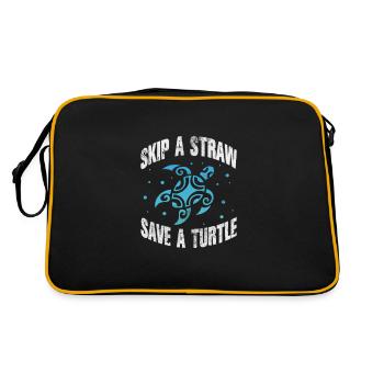 Tortue - Sac Retro - noir/or - Dos