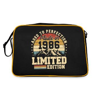 Aged to perfection Made in 1986 - Retro Bag - black/gold - Back