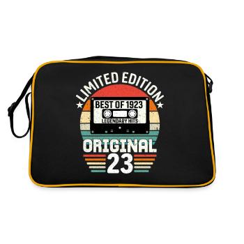 Limited edition of the best of the 1923 original - Retro Bag - black/gold - Back