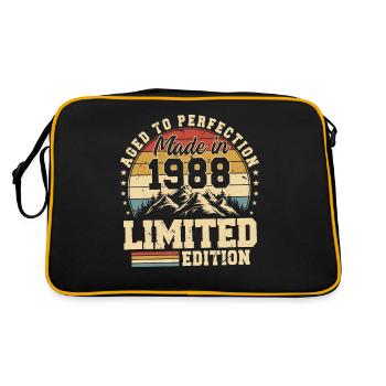 Unique of its kind since 1988 - Retro Bag - black/gold - Back