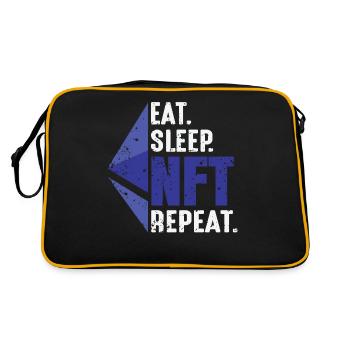 Je dors NFT jeton répété virtuel - Sac Retro - noir/or - Dos