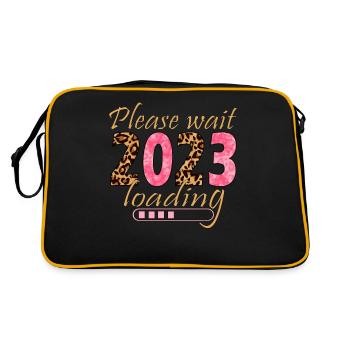 Veuillez patienter 2023 Léopards de Noël 2023 - Sac Retro - noir/or - Dos