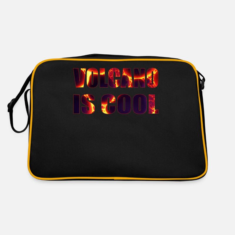 Le volcan est Cool Lava Walk Mountain Fire Magma Sac Retro