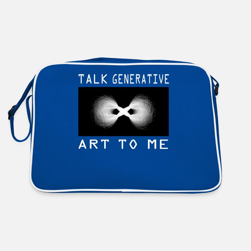 Sprechen Sie Mit Mir Über Generative Kunst Retro Tasche