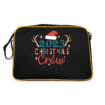 Équipage de Noël 2023 Chapeau de Noël Bois de cerf - Sac Retro - noir/or - Dos