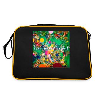 Generative Art Programming Only Image Code - Retro Bag - black/gold - Back