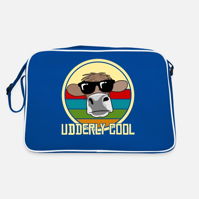 Kuh Bauer Kalb Bauernhof Kälbchen Kühe Retro Tasche