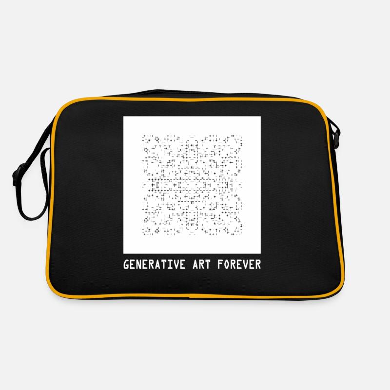 Generative Kunst Programmiert Für Immer Bildcode Retro Tasche