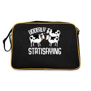 Cow Calf Farmer Farmer Cows - Retro Bag - black/gold - Back
