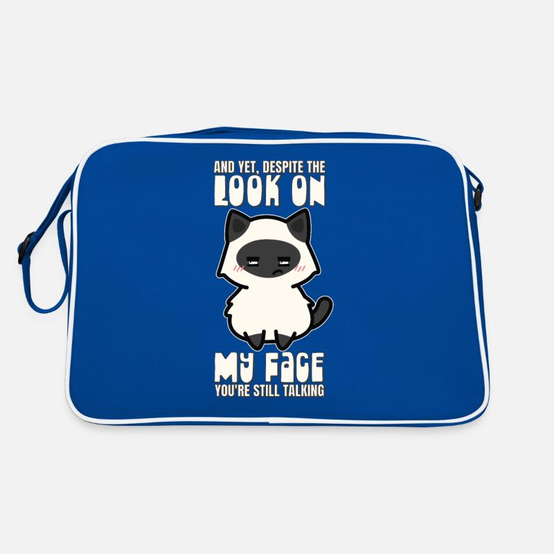 Malgré mon expression faciale, tu parles toujours Sac Retro