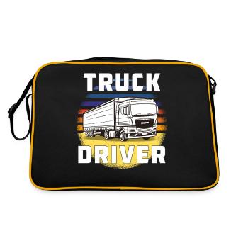 TRUCK DRIVER - Retro Tasche - Schwarz/Gold - Hinten