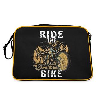 FAHRRAD RIDE THE BIKE - Retro Bag - black/gold - Back