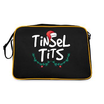 Femmes Tinsel Tits Drôle de Noël - Sac Retro - noir/or - Dos