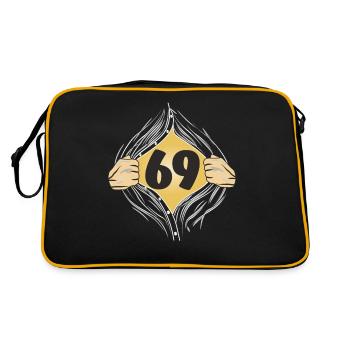 69 DRESS ON - Retro Bag - black/gold - Back