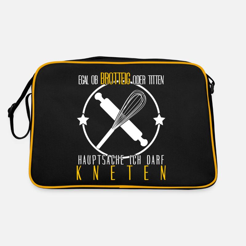 Bäcker Backen Kneten Bäckerei Retro Tasche