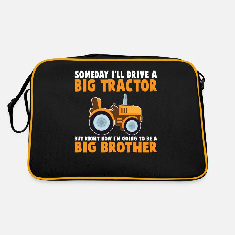 One day I will drive a big tractor Retro Bag
