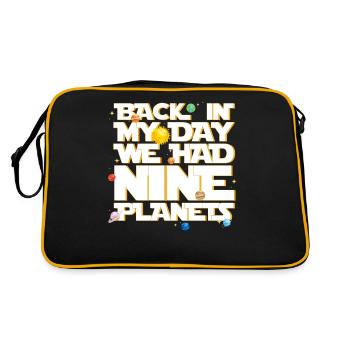 Nous avions neuf planètes du système solaire - Sac Retro - noir/or - Dos