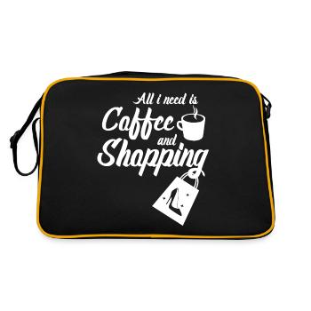 Shopping Einkaufen - Sac Retro - noir/or - Dos