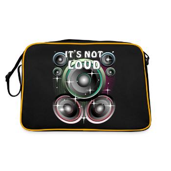 LOUDSPEAKER IT'S NOT LOUD - Retro Bag - black/gold - Back