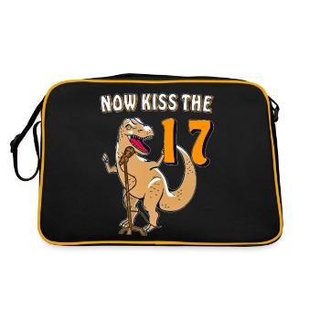 NOW KISS THE 17 - Retro Bag - black/gold - Back