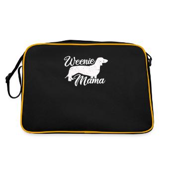 Maman teckel - Sac Retro - noir/or - Dos