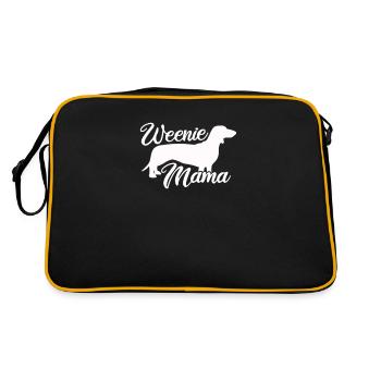 Maman teckel - Sac Retro - noir/or - Dos