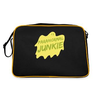 Paranormal Junkie, Ghost Hunter - Retro Bag - black/gold - Back