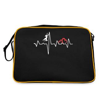 Battement de cœur ECG lors de l’ascension Mountain Climber Girl - Sac Retro - noir/or - Dos