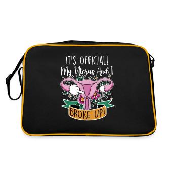 Mon utérus et moi avons rompu, hystérectomie - Sac Retro - noir/or - Dos