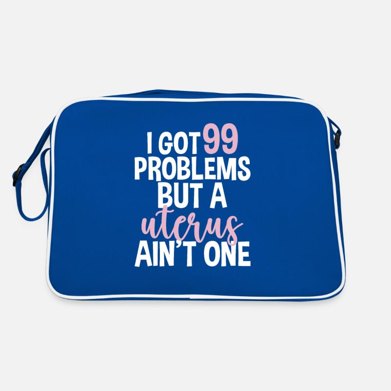 I Got 99 Problems A Uterus Ain't One Hysterektomie Retro Tasche