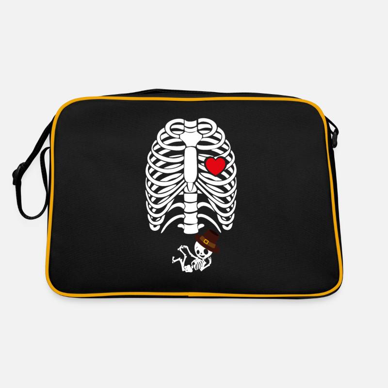 Annonce de grossesse Squelette de Thanksgiving Sac Retro