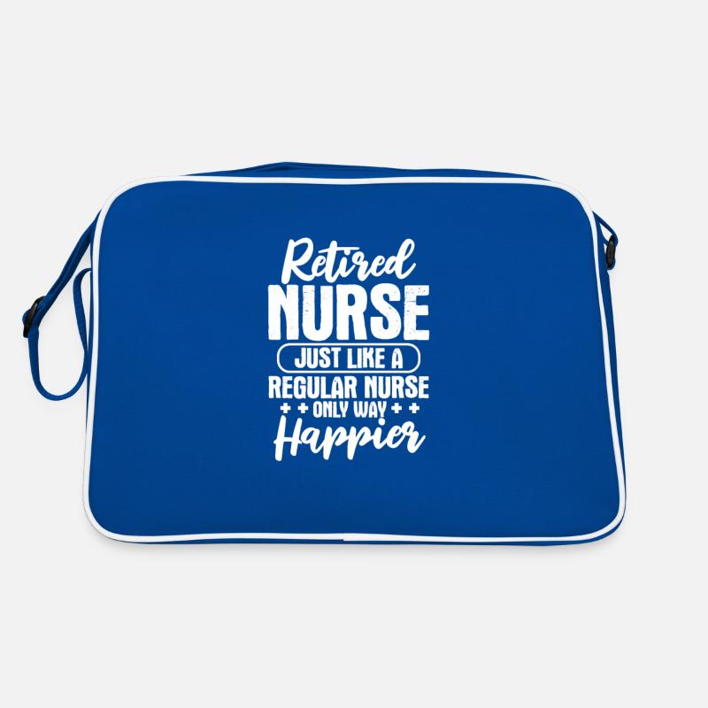 Ruhestand Krankenschwester Rentnerin Geschenk Retro Tasche