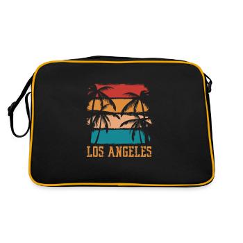 Los Angeles - Sac Retro - noir/or - Dos