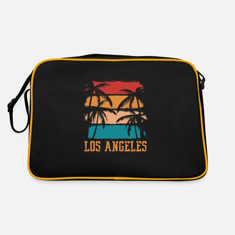 Los Angeles - Retro Tasche - Schwarz/Gold