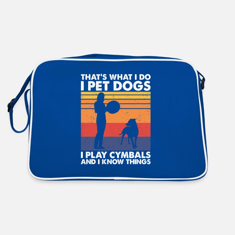C’est ce que les chiens de compagnie jouent aux cymbales et savent des choses Sac Retro