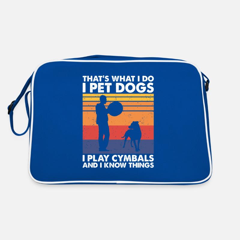 C’est ce que les chiens de compagnie jouent aux cymbales et savent des choses Sac Retro