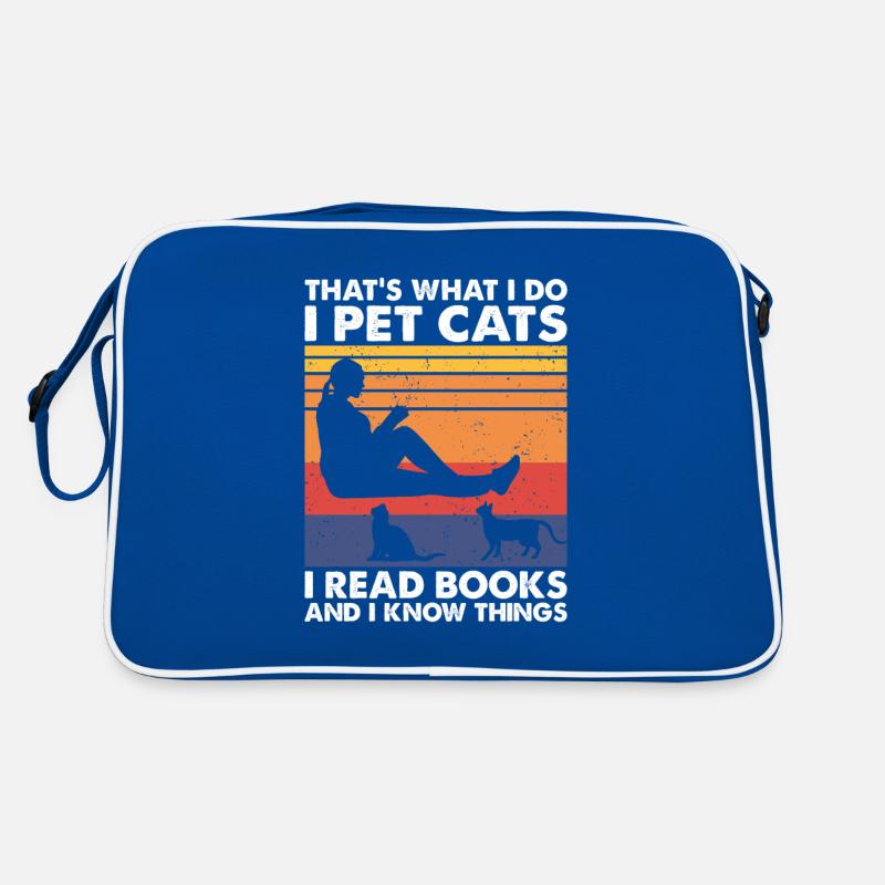 C’est ce que les chats de compagnie lisent des livres et savent des choses Sac Retro