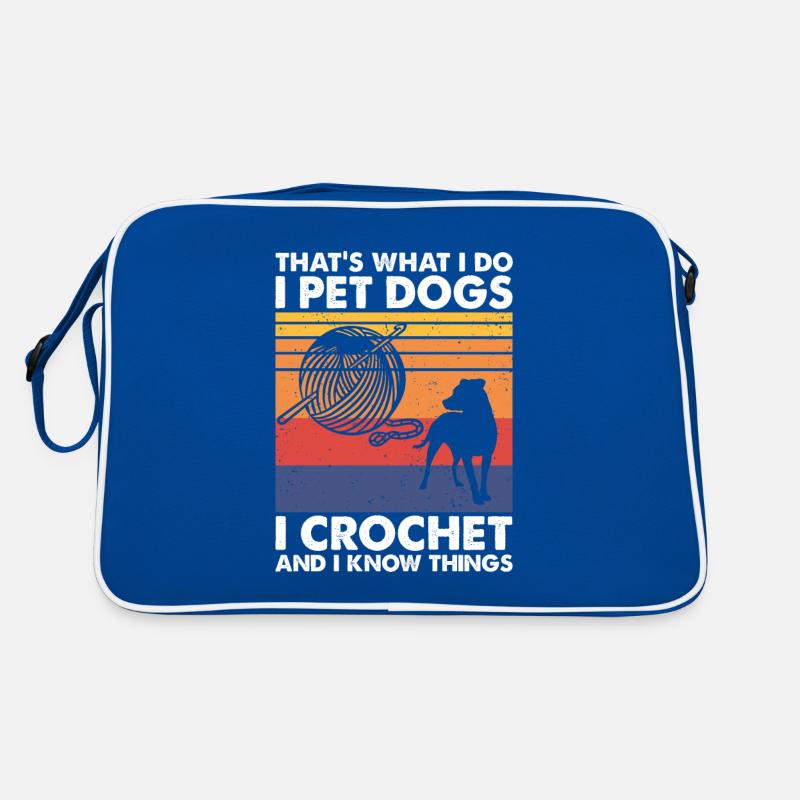 C’est ce que les chiens de compagnie crochetent et savent des choses Sac Retro