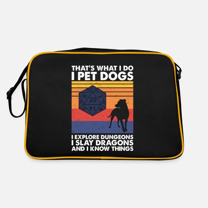 Chiens Explorer Donjons Slay Dragons RPG sur table Sac Retro