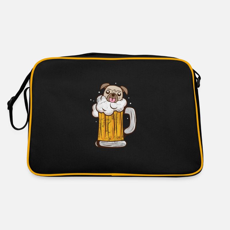 Pug Beer Retro Bag
