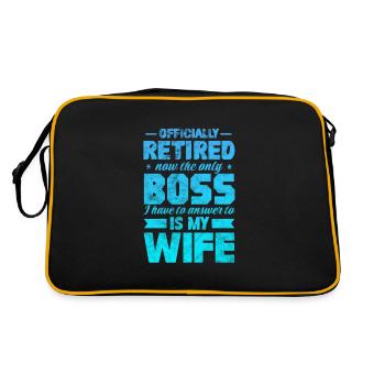Retirement - Retro Bag - black/gold - Back