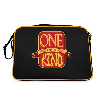 Unique Original Limited Quote Gift - Retro Bag - black/gold - Back