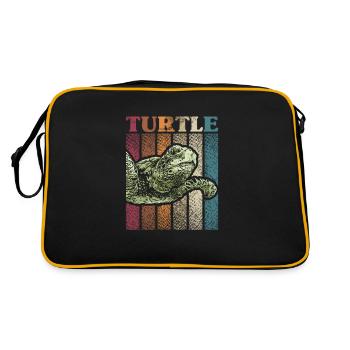 Tortue - Sac Retro - noir/or - Dos