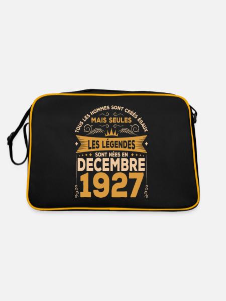 Les Légendes Sont Nées En Décembre 1927 - Sac Retro - noir/or - Dos