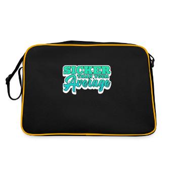 Hip Hop - Retro Tasche - Schwarz/Gold - Hinten