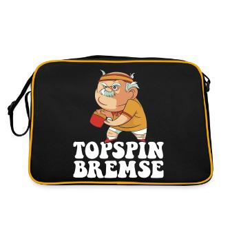 Topspin Brake Grandpa Table Tennis Player Table Tennis - Retro Bag - black/gold - Back
