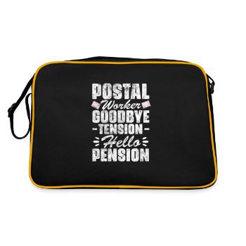 Commis des postes à la retraite - Sac Retro - noir/or - Dos