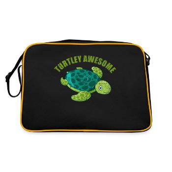 Tortue - Sac Retro - noir/or - Dos