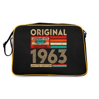 Original legendäre Hits Das Beste von 1963 - Retro Tasche - Schwarz/Gold - Hinten