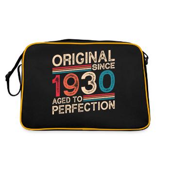Original since 1930 Aged to perfection - Retro Bag - black/gold - Back